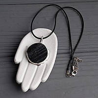 Шерл підвісок  кулон натуральний шерл чорний турмалін. Підвіс з шерлу. Індія!