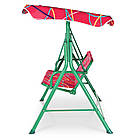 Гойдалка садова з регулюючим дахом для дітей Bambi M 4019-3 Рожевий, фото 3