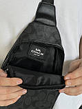 Сумка чоловіча слінг LV чорний, фото 7