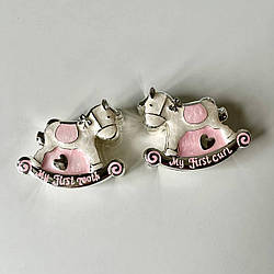 Скриньки для перших зубчиків та волосся 6 см рожеві Widdop and Co