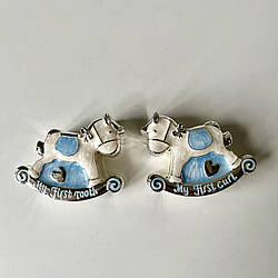 Скриньки для перших зубчиків та волосся 6 см блакитні Widdop and Co