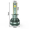 LED лампи Sho-Me F8 H1 24V 70W (2 шт.), фото 4