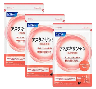 FANCL Астаксантин емульгований абсорбційний, 3 упаковки х 30 капсул