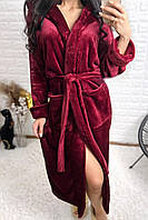 Теплий довгий жіночий махровий халат 42-50 р, доставка по Україні Укрпочта,НП
