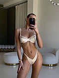 Комплект білизни з класичним ліфом та трусиками бікіні, фото 7