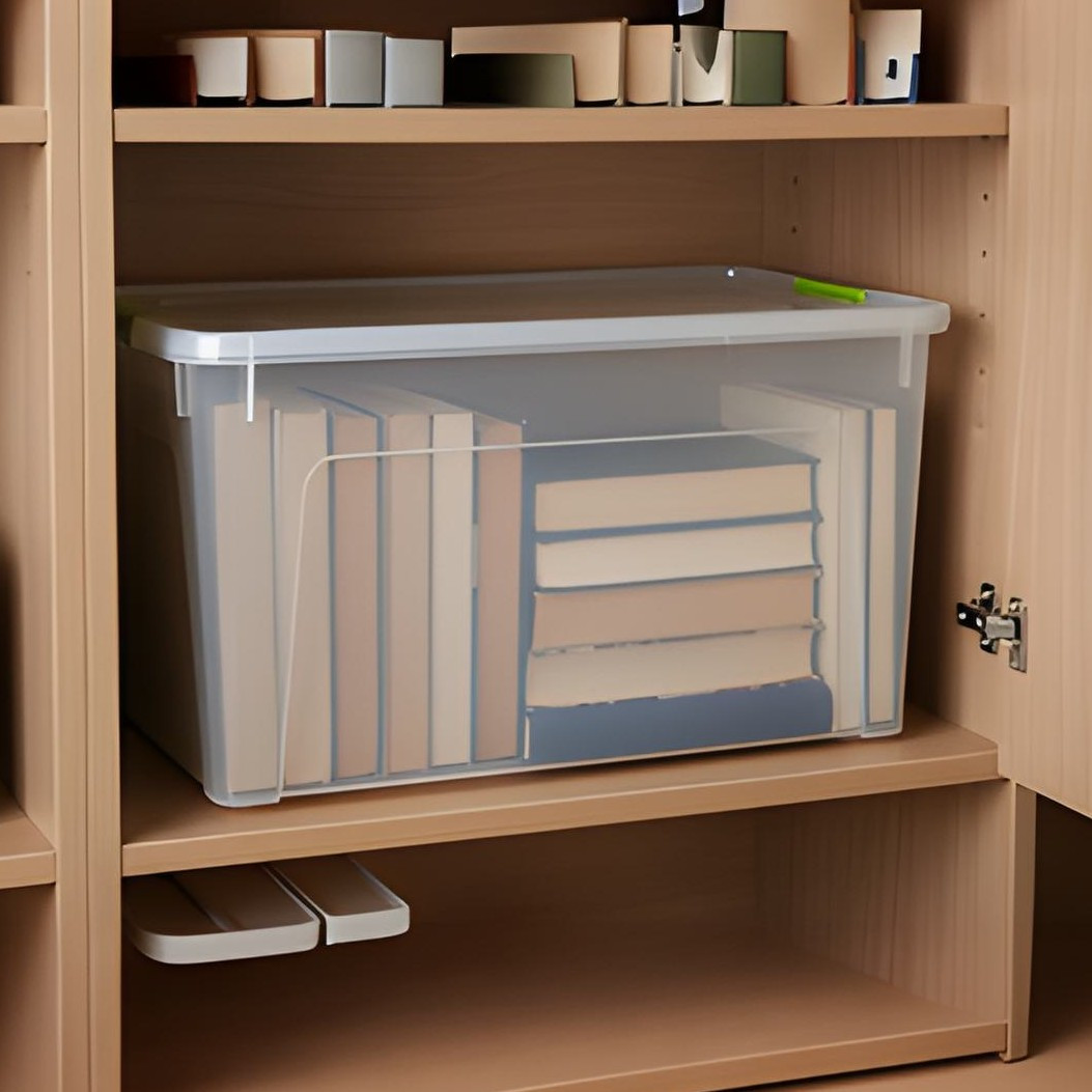 Контейнер пластиковий 27 л Smart Box із кришкою прозорий