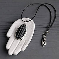 Шерл підвісок  кулон натуральний шерл чорний турмалін. Підвіс з шерлу. Індія!