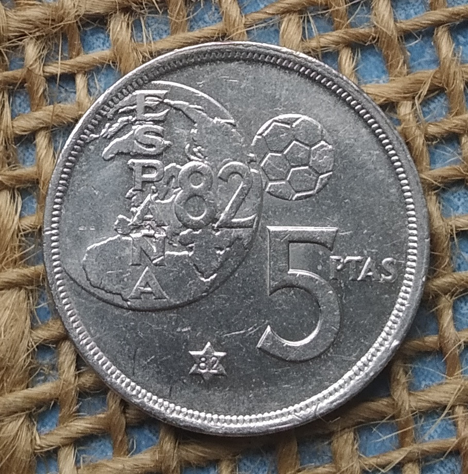 5 песет 1980 року. (82) Iспанiя, фото 1