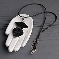 Шерл підвісок  кулон натуральний шерл чорний турмалін. Підвіс з шерлу. Індія!