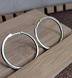 Срібні сережки Кільця чи з позолотою, фото 8