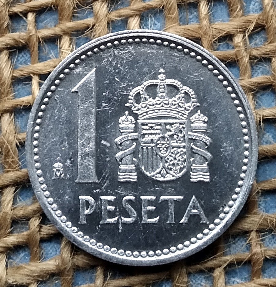 1 песета 1988 року. Iспанiя, фото 1
