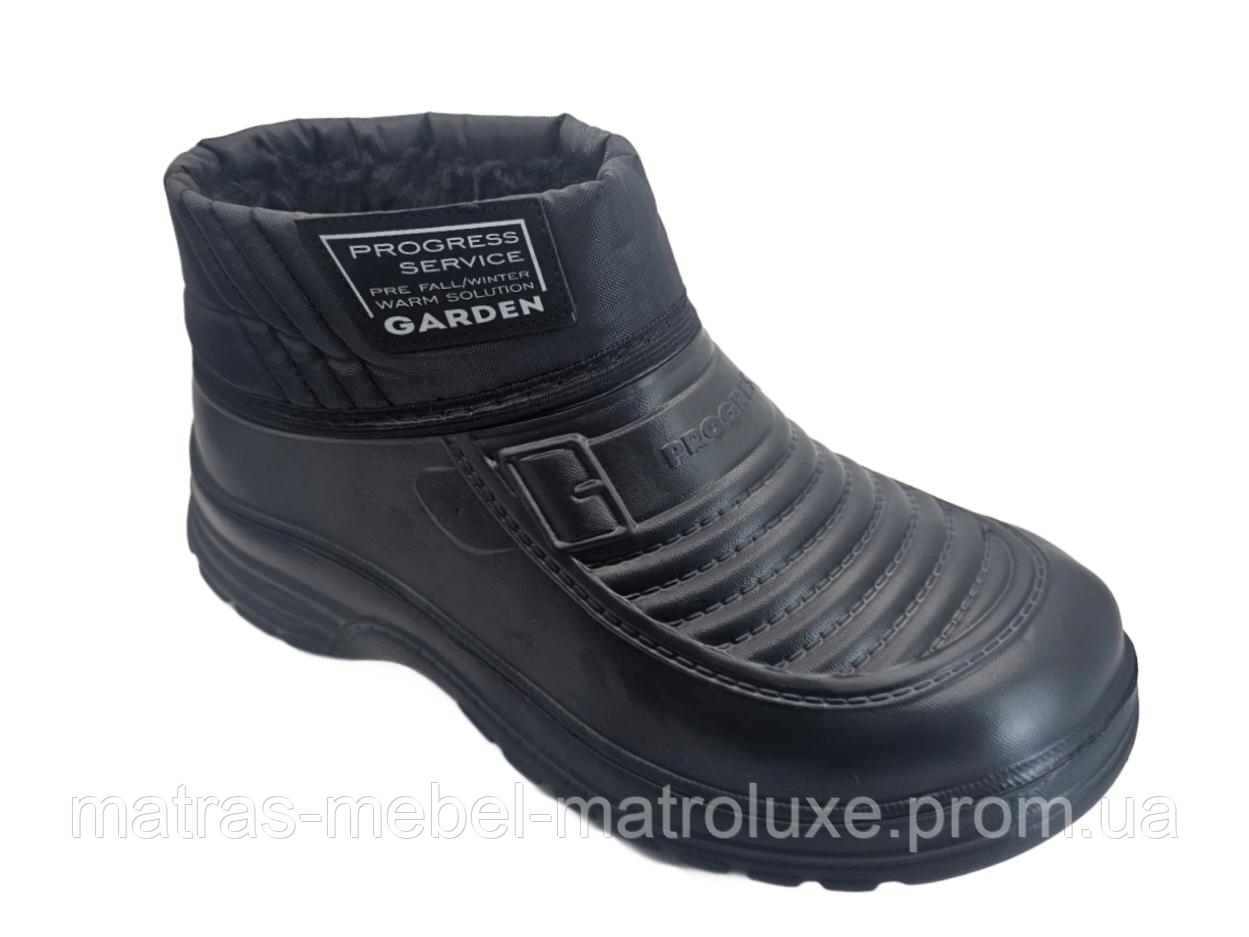 Калоші чоловічі утеплені Прогрес М-23 чорний (8 пар 41-46)