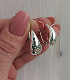Срібні сережки Крапля, фото 5