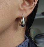 Срібні сережки Крапля, фото 3