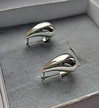 Срібні сережки Крапля, фото 6