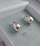 Срібні сережки Крапля, фото 8