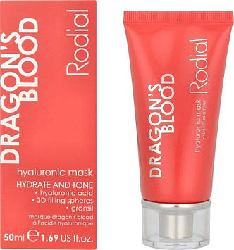 Зволожувальна маска для обличчя Rodial Dragon’s Blood Hyaluronic Acid Mask з гіалуроновою кислотою 50 мл