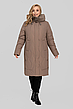 Пальто жіноче зимове, хутро, батал Евеліна| 50-60 р-ри, фото 6
