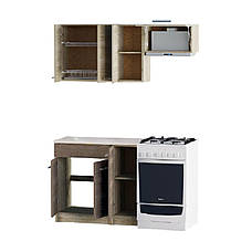 Кухня 1,4м  ЕКО 1401 зі стільницею Сонома/Трюфель, фото 4