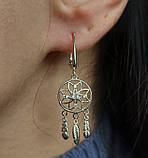 Срібні сережки Ловець Снів, фото 6