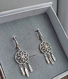 Срібні сережки Ловець Снів, фото 7