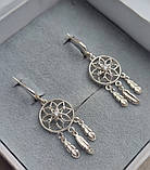 Срібні сережки Ловець Снів, фото 8