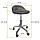 Кресло табурет на колесах со спинкой круглое Bonro B-498 черное (mrk), фото 9