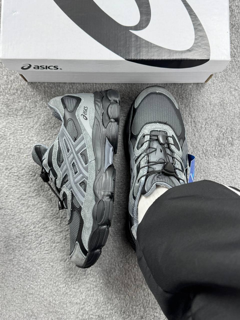 Кросівки чоловічі сірі зимові Asics Gel NYC Gore Tex Dark Grey (22218), фото 1