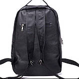 Чоловічий рюкзак для ноутбука та документів 28х42х18, сумка на спину з натуральної шкіри Tiding Bag B2-37342A, фото 4