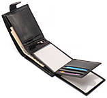 Чорне шкіряне портмоне з відділом для документів Marco Coverna MCBK10-805, фото 6