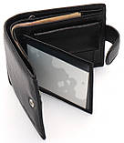 Чорне класичне портмоне з натуральної шкіри Marco Coverna MC-2003-1, фото 7