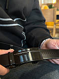 Чоловічий шкіряний ремінь із пряжкою автомат 4978, фото 9