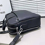 Шкіряна чоловіча ділова сумка для ноутбука 40x27x10, офісний портфель Tiding Bag 56901, чорний, фото 5