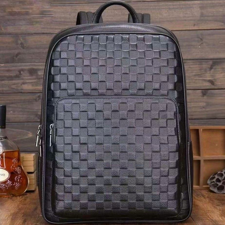 Рюкзак чоловічий 30х41х12, міський наплічник для ноутбука та документів Tiding Bag 13292 чорний, фото 1