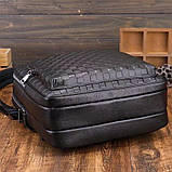 Рюкзак чоловічий 30х41х12, міський наплічник для ноутбука та документів Tiding Bag 13292 чорний, фото 8