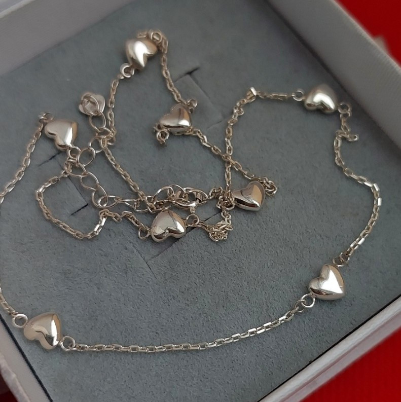 Срібне Кольє Серця, фото 1