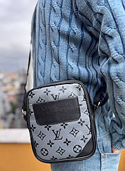 Сумка чоловіча сіра, барсетка чоловіча, сумка через плече, сумка для чоловіків