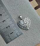 Срібний кулон Крила, фото 4
