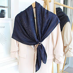 Хустка шовкова "Сандторіні корона" темно-синя 249011