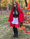 Костюм Червоної Шапочки для дорослих / Образ на Хелловін та свято, фото 3