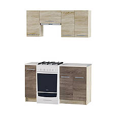 Кухня 1,4м ЕКО 1402 зі стільницею Сонома/Трюфель, фото 2