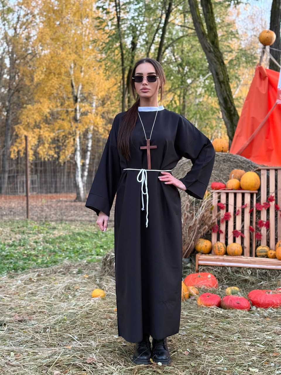 Костюм Священика / Пастера ,Ченця, образ для Хеллоуїна, карнавальний костюм, фото 1