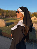 КОСТЮМ МОНАШКИ (СУКНЯ + ВУАЛЬ НА ГОЛОВУ), костюм черниці, жіночий костюм, фото 10