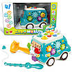 Інтерактивний музичний автобус для малюків дитяча розвивальна іграшка світло звук ксилофон шестерні риболовля, фото 10