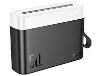 Павербанк з ліхтариком Hoco J94A 50000mAh PD/QC, 22.5W/5A Black