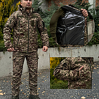 Тактичний костюм військовий зимовий Omni Heat армійський костюм soft shell хижак утеплювач Slimtex