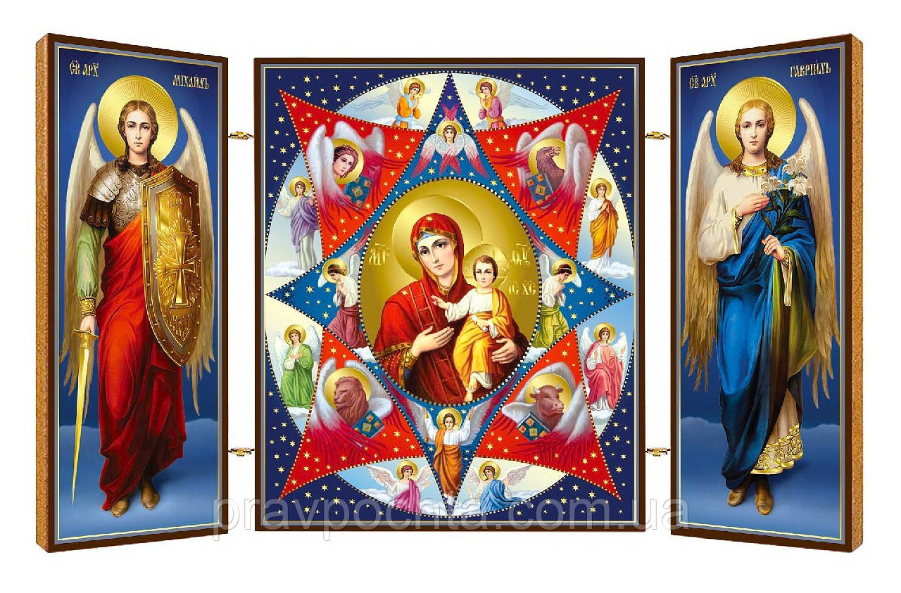 Неопалима купина. Ікона. Складення дерев'яний, фото 1