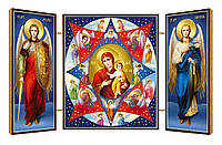 Неопалимая Купина. Икона. Складень деревянный
