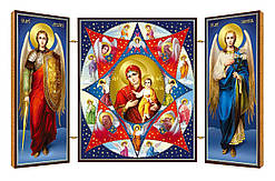 Неопалима купина. Ікона. Складення дерев'яний