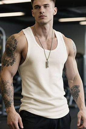 Майка чоловіча спортивна Pulse Apmi біла